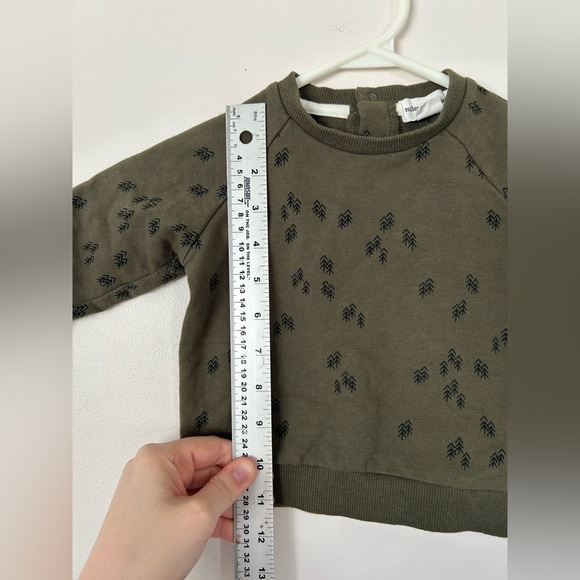 Miles The Label Green Tree Crewneck 9 Months - Picture 5 of 7